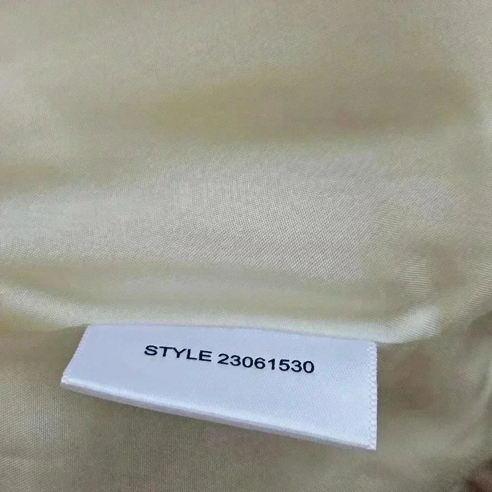 Tory Burch Lightweight Wool Blend Business Casual Cream Button Down Blazer(8)
